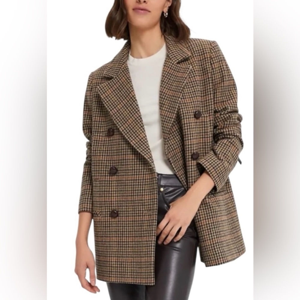 Tuckernuck Brown Plaid Bomber Jacket